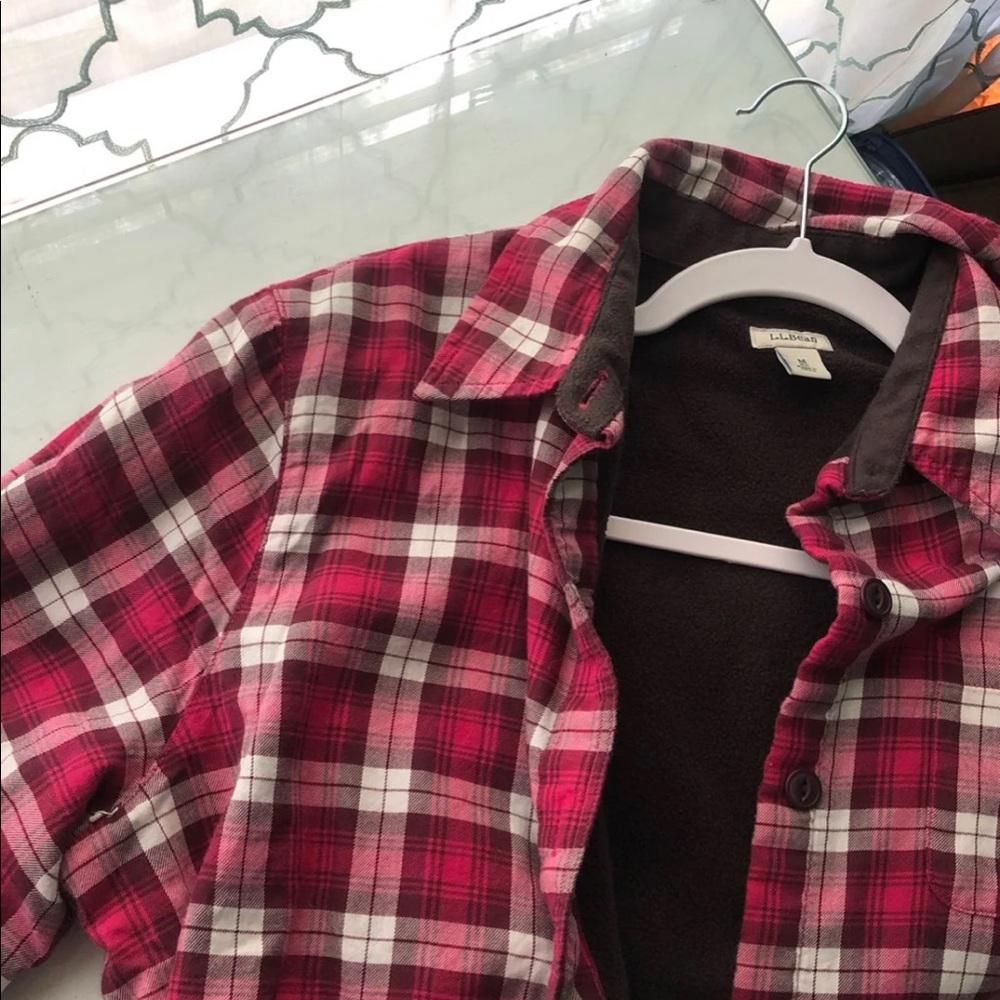 LL bean fleece flannel